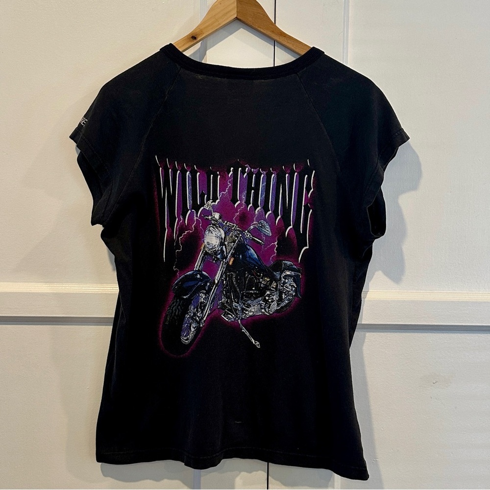 Black Bike Laughlin Nevada Henley Shirt